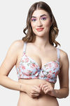 PrettyCat Padded Plunge Wired 3/4th Coverage T-Shirt Bra - Light Blue — thumbnail 1